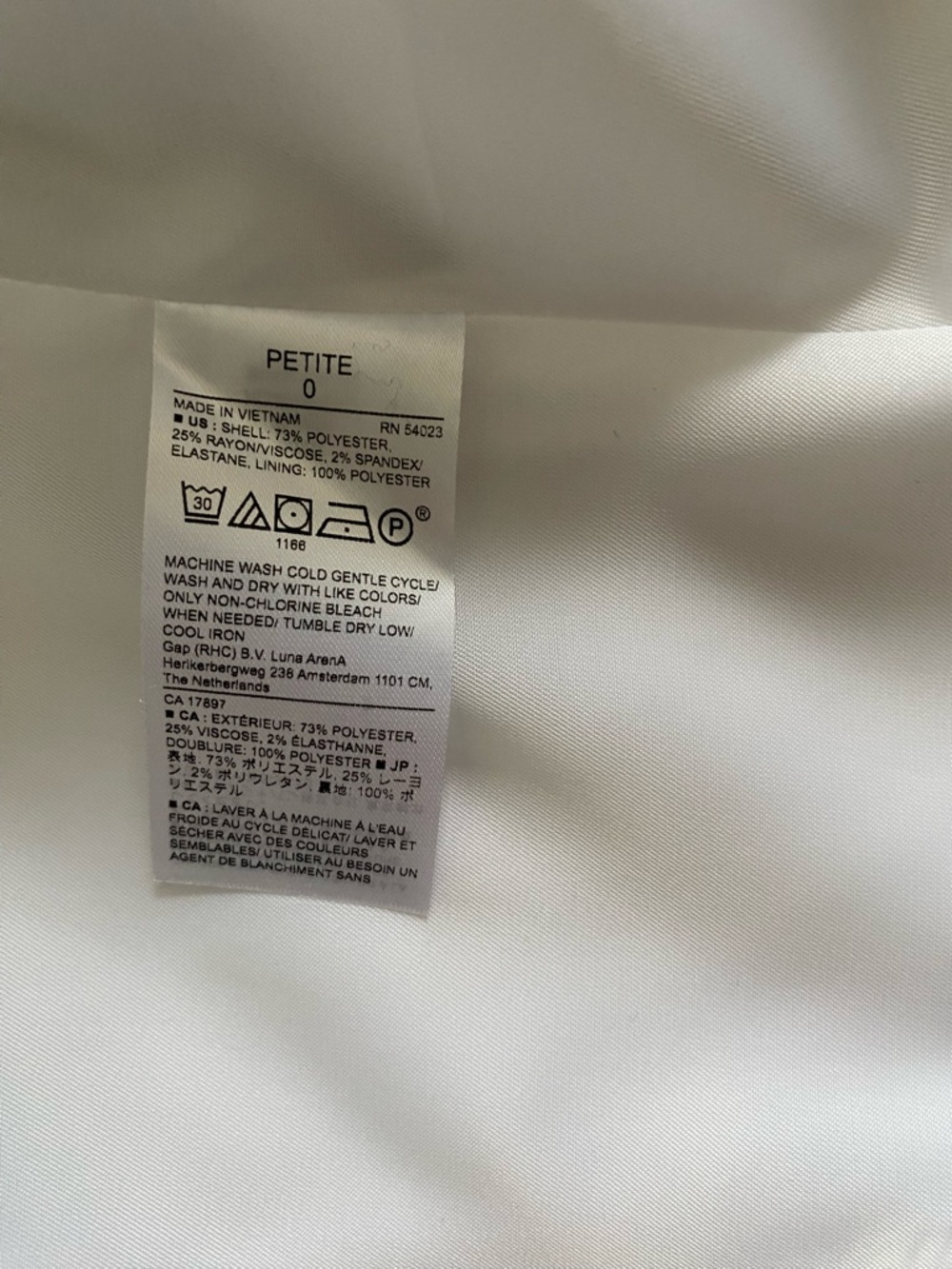 Banana Republic White Single-Button Notch Lapel Blazer - Picture 5 of 6